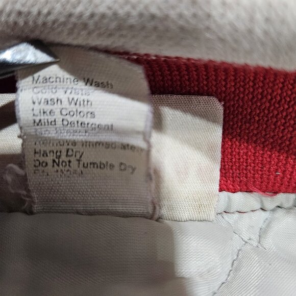 Vintage Hartwell Jacket Mens XL Red Nylon Varsity Bomber Snap Button 90s USA - Picture 9 of 10